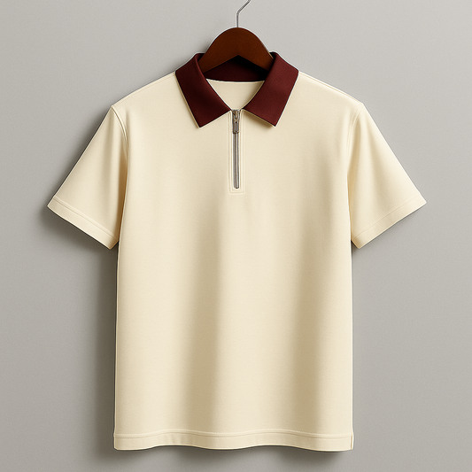 LorsNberry Polo T-shirt - Beige & Brown {Unisex}